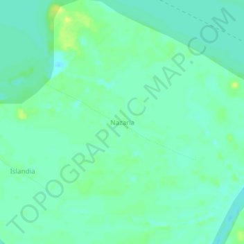 Mapa topográfico Nazaria, altitud, relieve