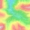 Mapa topográfico Naz, altitud, relieve