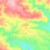 Mapa topográfico Giesteiras Cimeiras, altitud, relieve