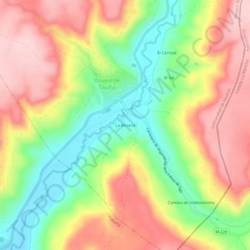 Mapa topográfico La Besana, altitud, relieve
