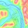 Mapa topográfico North Towanda, altitud, relieve