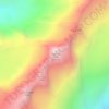 Mapa topográfico Neptune Peak, altitud, relieve