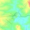 Mapa topográfico Cuchi, altitud, relieve