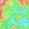 Mapa topográfico Rückershausen, altitud, relieve