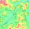Mapa topográfico Kemnay, altitud, relieve