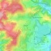 Mapa topográfico Bosen, altitud, relieve