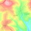 Mapa topográfico Betws Ifan, altitud, relieve