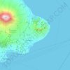 Mapa topográfico Kecamatan Karangasem, altitud, relieve