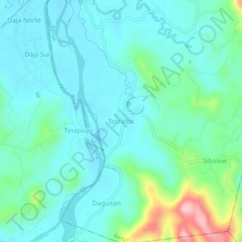 Mapa topográfico Torralba, altitud, relieve