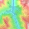 Mapa topográfico Puente Vidosa, altitud, relieve