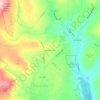 Mapa topográfico Buck Hill Falls, altitud, relieve