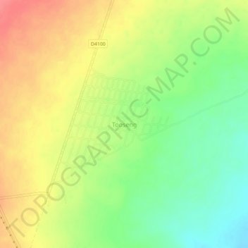 Mapa topográfico Tooseng, altitud, relieve