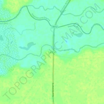 Mapa topográfico La Paz, altitud, relieve