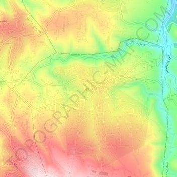 Mapa topográfico Chaqra, altitud, relieve