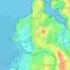 Mapa topográfico La Ville Salmon, altitud, relieve