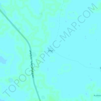 Mapa topográfico Dilga, altitud, relieve