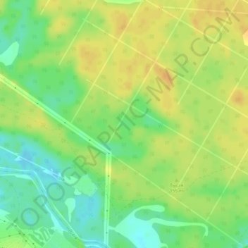 Mapa topográfico Михеево, altitud, relieve