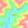 Mapa topográfico Shenzhong Mountain, altitud, relieve