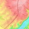 Mapa topográfico La Ratière, altitud, relieve