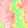 Mapa topográfico Lucapa, altitud, relieve