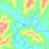Mapa topográfico Ganglung, altitud, relieve