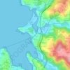 Mapa topográfico Telle, altitud, relieve