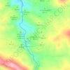 Mapa topográfico El Membrillo, altitud, relieve