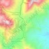 Mapa topográfico Guatapurí, altitud, relieve