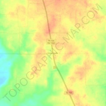 Mapa topográfico Seymore, altitud, relieve