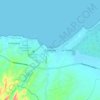 Mapa topográfico Coveñas, altitud, relieve