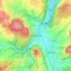 Mapa topográfico Wenigentaft, altitud, relieve