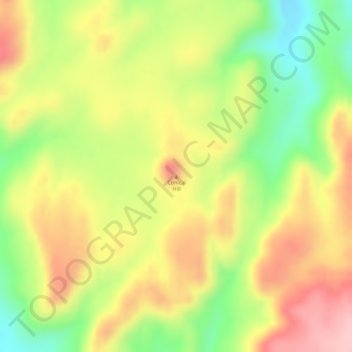 Mapa topográfico Conical Hill, altitud, relieve