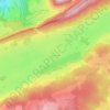 Mapa topográfico Les Taillères, altitud, relieve