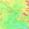 Mapa topográfico Sambalpur, altitud, relieve