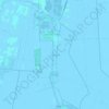 Mapa topográfico Pomposa, altitud, relieve