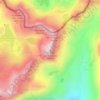 Mapa topográfico Pico de las Neveras, altitud, relieve