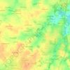 Mapa topográfico Le Landreau, altitud, relieve