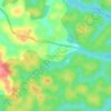 Mapa topográfico Meyos-Obam, altitud, relieve