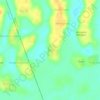 Mapa topográfico Féfé, altitud, relieve