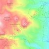 Mapa topográfico Topino, altitud, relieve