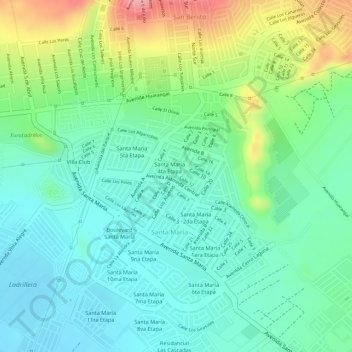 Mapa topográfico F28, altitud, relieve