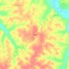 Mapa topográfico Sunrise, altitud, relieve