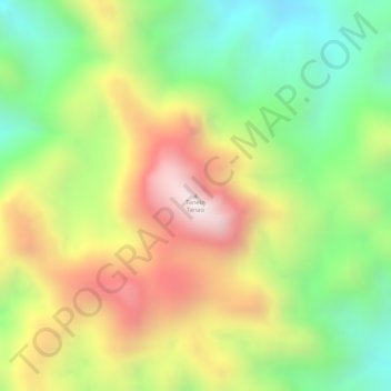 Mapa topográfico Tanete Tanao, altitud, relieve