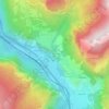 Mapa topográfico Le Villaret d'en Bas, altitud, relieve