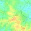 Mapa topográfico La Ribotelière, altitud, relieve