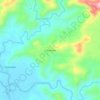 Mapa topográfico Cobadonga, altitud, relieve