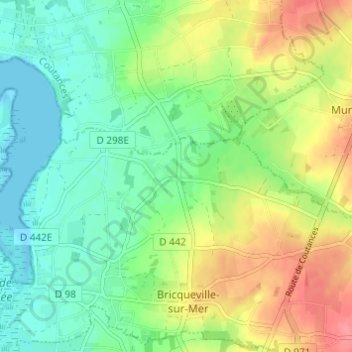 Mapa topográfico La Blanche Maison, altitud, relieve