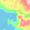 Mapa topográfico Diabaig, altitud, relieve