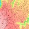 Mapa topográfico Cerrito del Carmen, altitud, relieve
