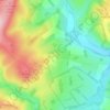 Mapa topográfico Redpath, altitud, relieve